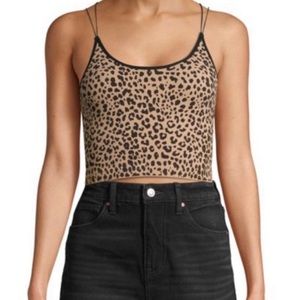 Cheetah cropped tank